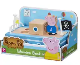 Tm Toys Peppa Pig - Drewniana Łódka z Figurką