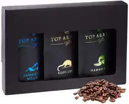 Tommy Cafe Zestaw ekskluzywnych kaw ziarnistych Top Arabica 3x50g