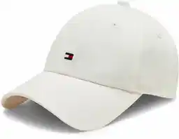 Tommy Hilfiger Czapka z daszkiem Essential Flag Cap AW0AW16360 Biały