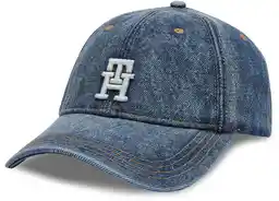 Tommy Hilfiger Czapka z daszkiem Utility Denim Cap AW0AW16361 Niebieski