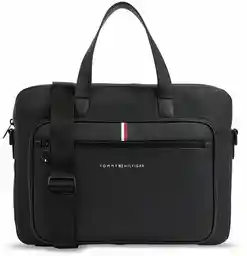 Tommy Hilfiger Torba na laptopa Th Essential Pique Computer Bag AM0AM11542 Czarny