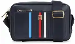 Tommy Hilfiger Torebka Iconic Tommy Camera Bag Corp AW0AW16106 Granatowy