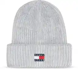 Tommy Jeans czapka kolor szary z grubej dzianiny AW0AW16785