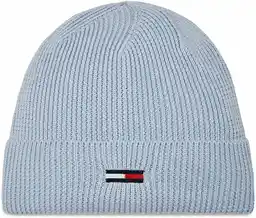 Tommy Jeans Czapka Tjw Elongated Flag Beanie AW0AW16102 Błękitny