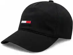 Tommy Jeans Czapka z daszkiem Tjm Elongated Flag Denim Cap AM0AM12427 Czarny