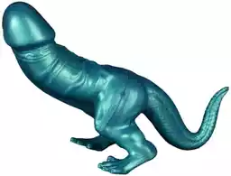 Toppedmonster - Dinosaur Silicone Dildo - 26 cm (turkusowy)