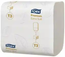 Tork Premium Papier toaletowy w składce biały ekstra miękki