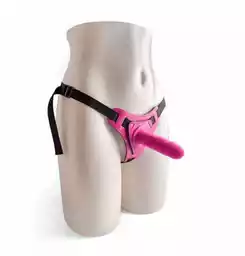 Toyz4lovers Cintura Regolabile Strap On Pink Con Fallo Realistico - Dildo strap-on w zestawie z uprzężą