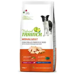 Trainer Natural Dog Natural Trainer Medium, kurczak z ryżem i aloesem - 12 kg