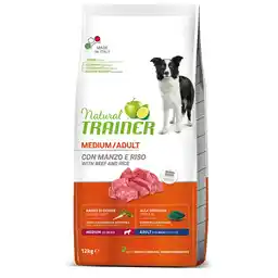 Trainer Natural Dog Natural Trainer Medium, wołowina z ryżem i żeń-szeniem - 12 kg