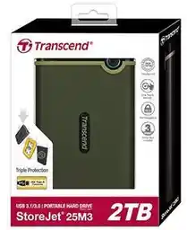 Transcend StoreJet 25 M3 2TB USB 3.0 Zielony Dysk twardy