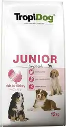 Tropidog Premium Junior Large, indyk i ryż - 12 kg