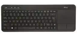 Trust Veza Wireless Touchpad Keyboard Czarny Klawiatura komputerowa