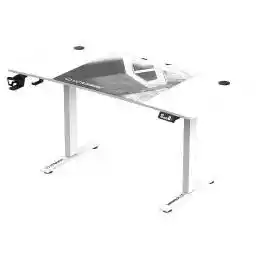 Ultradesk LEVEL V2 140cm Regulacja wysokości Biały Biurko gamingowe