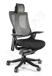 Unique Fotel ergonomiczny WAU 2 Tkanina Czarny, bl418 Black