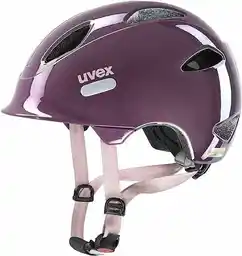 Uvex oyo - lekki kask rowerowy dla dzieci plum - dust rose - 45-50 cm