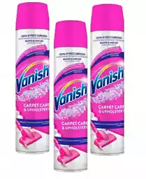 Vanish Oxi Action pianka do prania czyszczenia dywanów i tapicerki 600ml x3