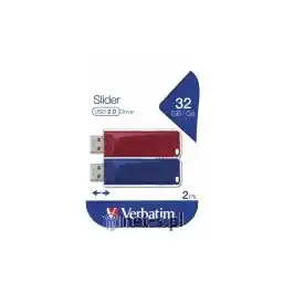 Verbatim Pendrive Store n Go Slider 32GB USB 2.0 2-pack