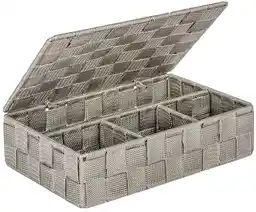 Wenko Organizer Adria mały z pokrywką w kolorze taupe, PP, 26 x 17 x 7,5 cm