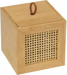 WENKO Uniwersalny pojemnik ALLEGRE BAMBOO, 9 x 9 x 9 cm 25604100