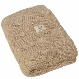 Yosoy kocyk bawełniany eco waves Beige