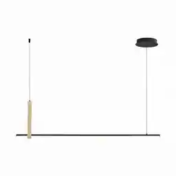 ZUMA LINE Lampa wisząca CLAUD 22806M-WOOD oprawa w kolorze czerni i drewna