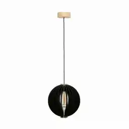 ZUMA LINE Lampa wisząca ORB 7510244 drewniana oprawa