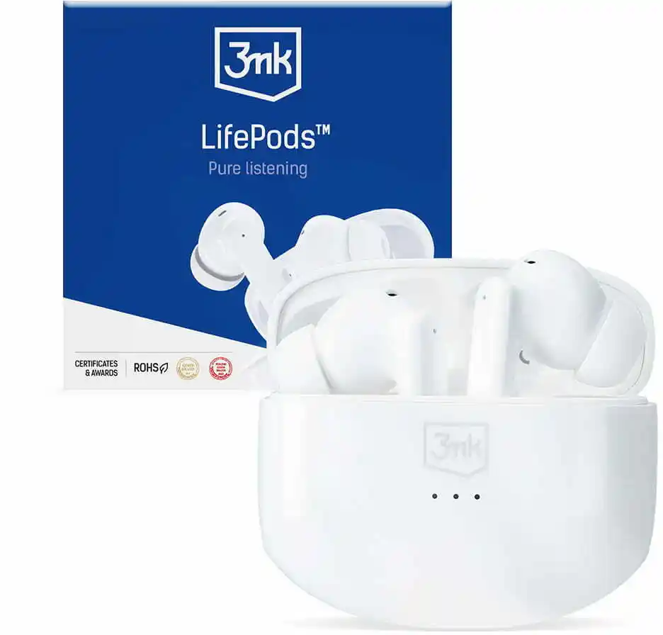 3mk słuchawki bluetooth LifePods białe