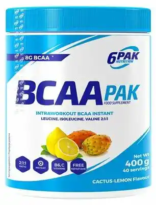 6pak BCAA Pak Cytrynowo-kaktusowy (400 g)