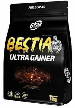 6pak Gainer Bestia Ultra Czekoladowy (1000 g)