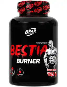 6pak Nutrition Bestia Burner 100 kaps SPALACZ