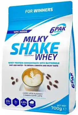 6pak Odżywka białkowa Milky Shake Whey Caffe Latte 700 g