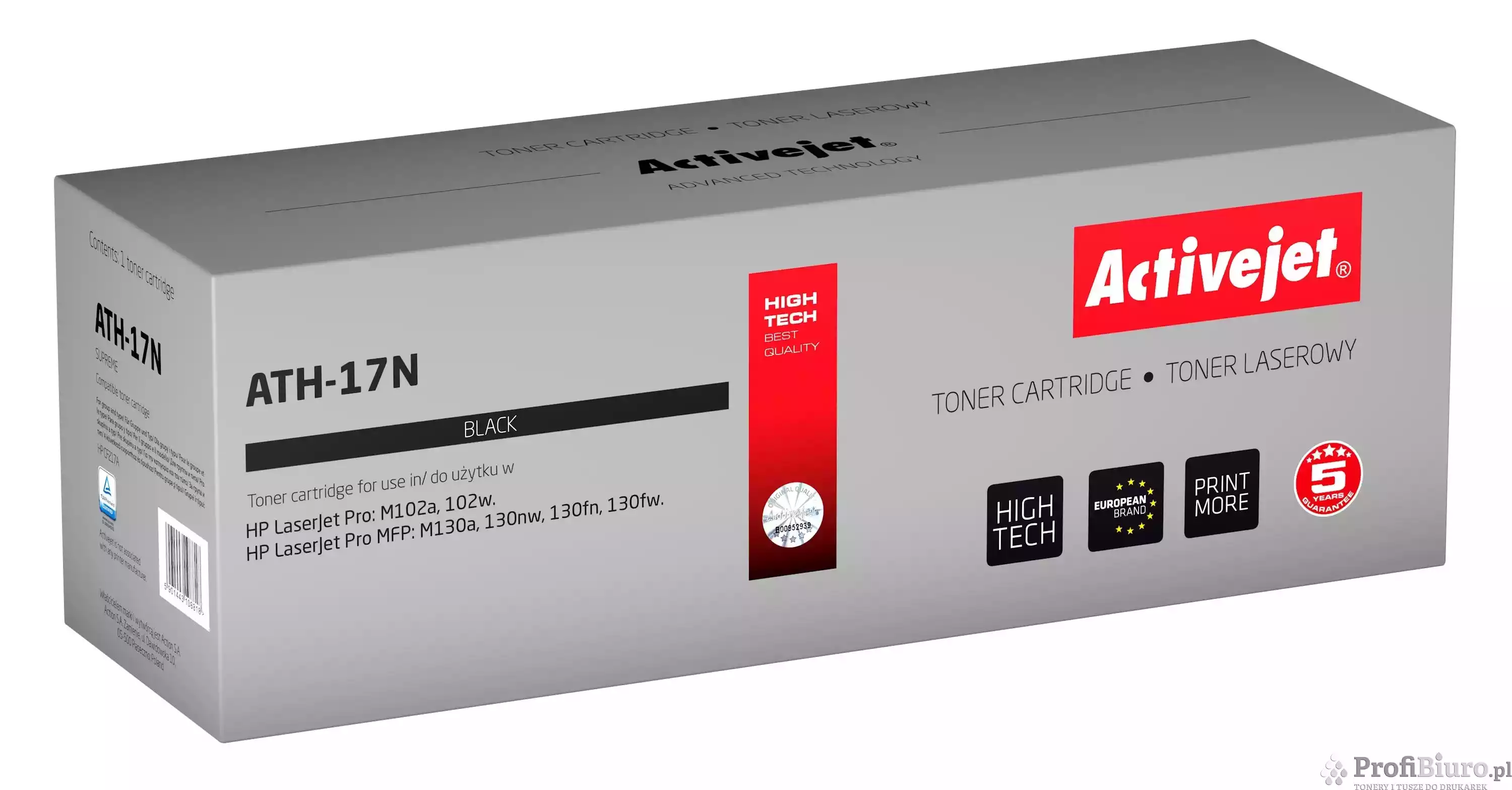 ActiveJet ATH-17N (zamiennik CF217A nr 17A) Czarny Toner