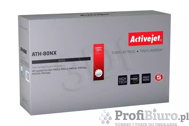 ActiveJet ATH-80NX (zamiennik CF280X nr 80X) Czarny Toner