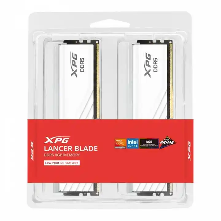 Adata Pamięć XPG Lancer Blade DDR5 6 000 64GB 2x32 CL30 WHT AX5U6000C3032G-DTLABWH