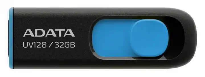 Adata Pendrive DashDrive UV128 32GB USB 3.2 Gen1 czarno - niebieski