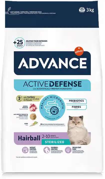 Affinity Advance Advance Sterilized Hairball - 3 kg karma sucha