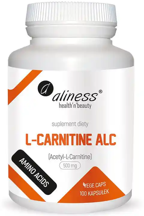 Aliness L-Carnitine ALC 500 mg - Suplement diety 100 kaps.