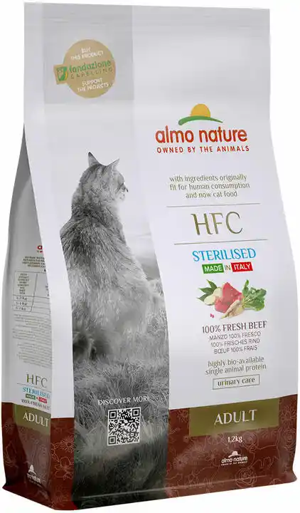 Almo Nature Hfc Adult Sterilized wołowina - 1,2 kg karma sucha