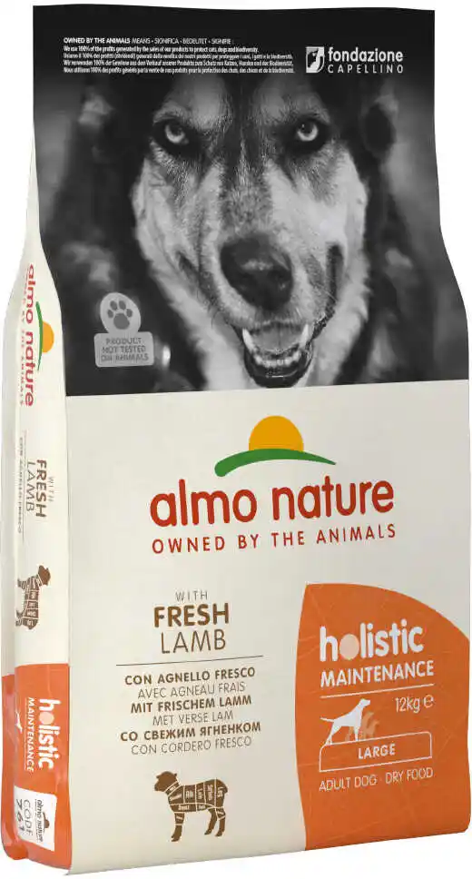 Almo Nature Holistic Almo Nature Adult Large, jagnięcina z ryżem - 12 kg