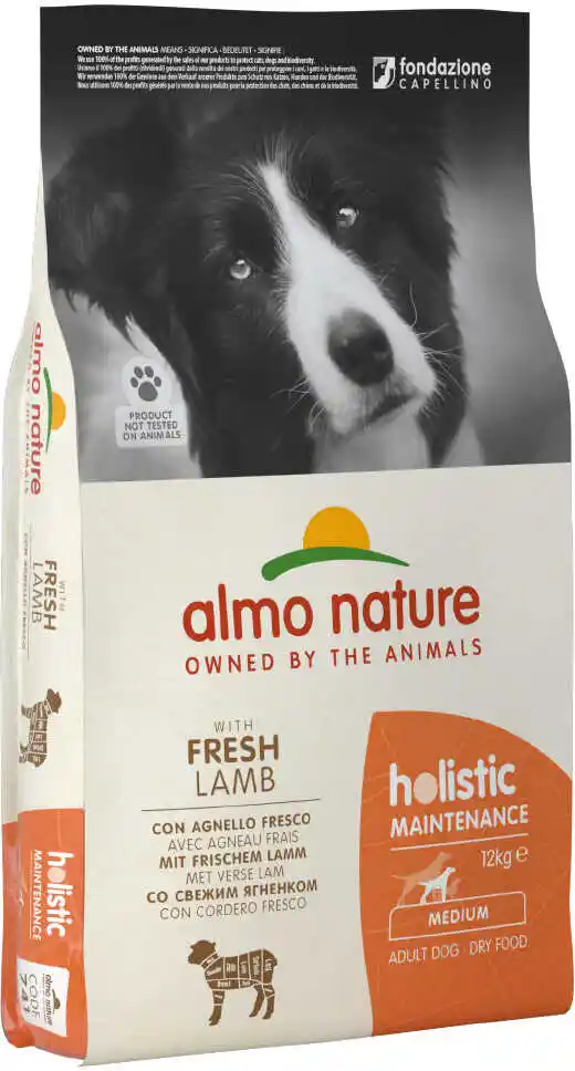 Almo Nature Holistic Almo Nature Adult Medium, jagnięcina z ryżem - 12 kg