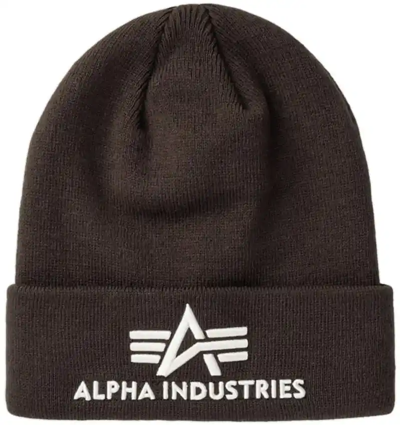 Alpha Industries Czapka 3D Beanie Hunter Brown