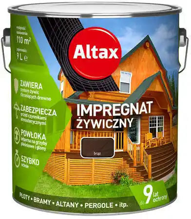 ALTAX Impregnat żywiczny 9L brąz