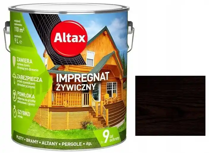 ALTAX Impregnat żywiczny 9L heban