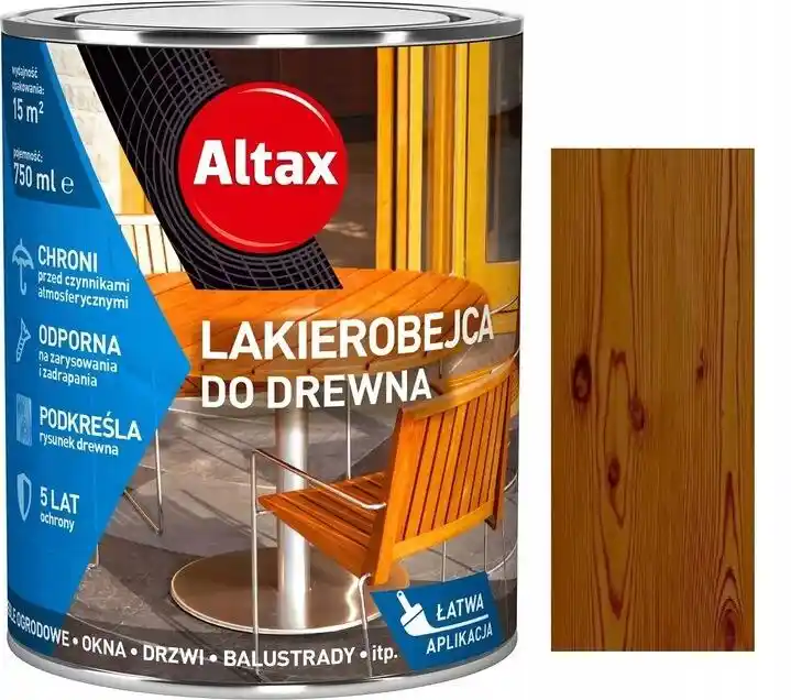 Altax Lakierobejca do Drewna 2,5L Orzech