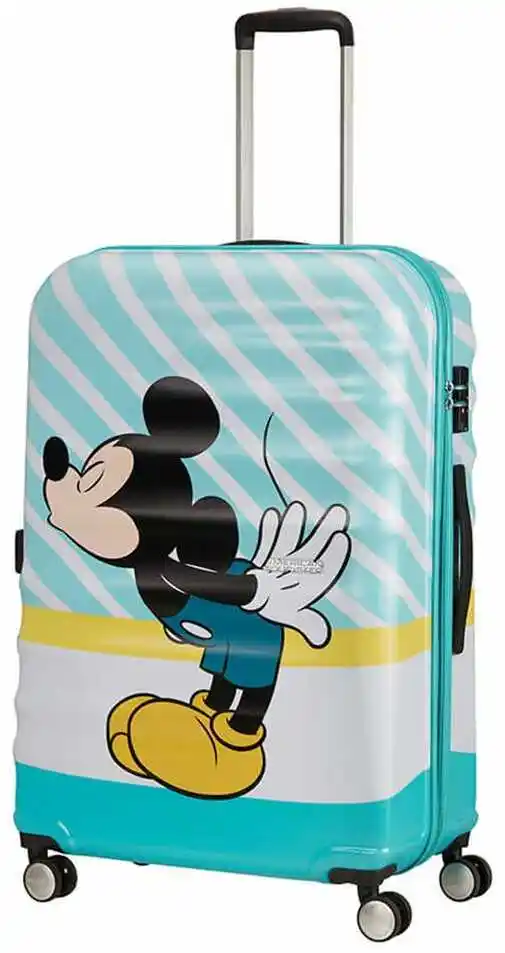 American Tourister Walizka duża Wavebreaker Disney Mickey blue kiss 85673-8624