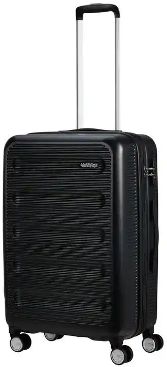 American Tourister Walizka średnia poszerzana Astrobeam storm black 149796-0635