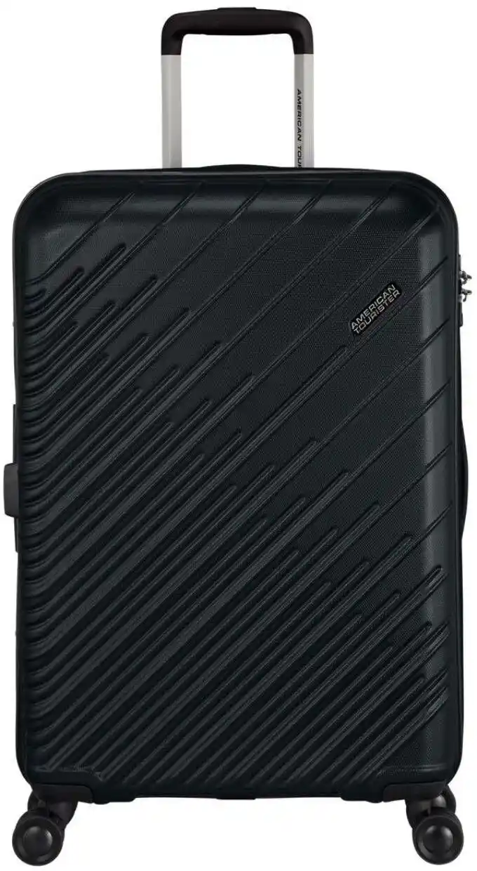 American Tourister Walizka średnia poszerzana Speedstar black 143451-1041