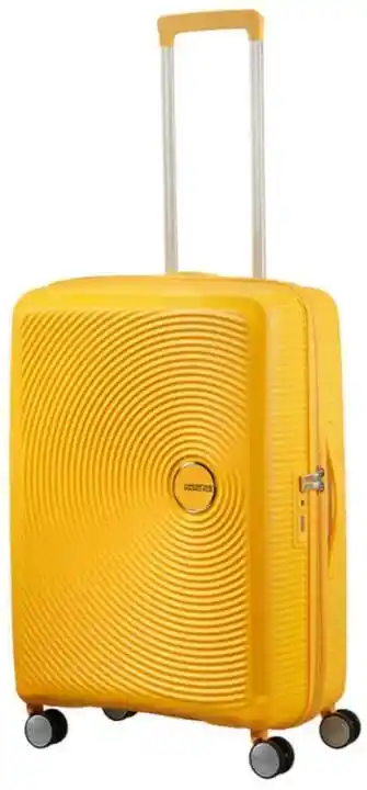 American Tourister Walizka średnia Soundbox EXP golden yellow 88473-1371