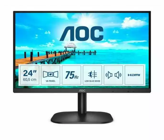 AOC 24B2XDAM 24 cale Full HD VA 75Hz 4ms monitor LED